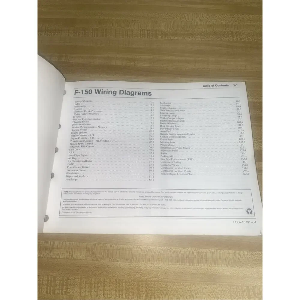 2004 Ford F-150 Wiring Diagrams Used